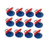 ARTSEWPLY 12PCS Wooden Musical Finger Castanets Rhythm Percussion Instruments for Orff Method Music Learning Group Activities Classroom Use Safe Design