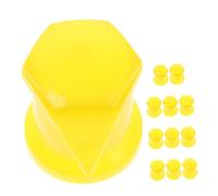 ARTSEWPLY 12pcs Yellow Wheel Nut Indicators Lug Nut Torque Caps for Trucks Cars Trailers High Visibility Safety Monitoring to Detect Loose and Prevent Accidents