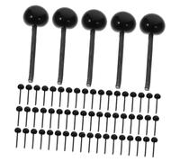 ARTSEWPLY 150PCS Black Plastic Safety Eyes for Crafts Doll Eyeballs for Plush Bears and Needle Felting Secure Attachment for Crochet Expressive Features for Handmade Stuffed Animals