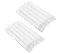 ARTSEWPLY 15Pcs Clear Test Tubes with Caps Durable Eyelash Wand Holder for Makeup Brushes Easy to Clean Multiuse Storage for Halloween Christmas and Birthday Parties
