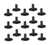 ARTSEWPLY 15pcs Percussion Cymbal Accessories Set Black Plastic Cymbal Sleeves Support and Secure Delivering Excellent Sound Quality Complete Replacement Parts for Percussion Instruments