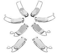 ARTSEWPLY 15PCS Spring Buckle Lock Duckbill Hasp Clasp Latch Heavy Duty Metal Flat Mouth Locking Clamp for Sealed Buckets and Insulated Container Lid Fastening