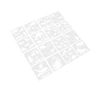 ARTSEWPLY 16 Sheets Dinosaur Animal Spray Painting Stencils for Reusable Pet Craft Templates DIY Art Supplies for Boys and Creative Drawing