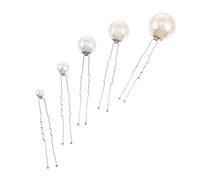 ARTSEWPLY 16Pcs Pearl U Shaped Hairpins for Women Elegant Wedding Hair Accessories Non Damaging Bobby Pins for Updos and Styling for Bridal and Special Occasions