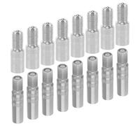 ARTSEWPLY 16pcs Valve Extenders Valve Stem Extensions Tire Extension for Tires Silver