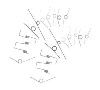 ARTSEWPLY 18PCS Metal Adjustable Torsional Springs for Trash Can Lids Heavy Duty Replacement Parts Compatible with Hand Press and Foot Pedal Waste Bins Rubbish Can Lid Support Springs