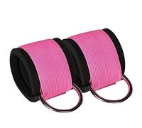 ARTSEWPLY 1Pair Fitness Leg Trainer Ankle Straps for Leg Hip Strength Training Pull Rope Accessory for Gym Workouts Breathable Material for Maximum Comfort Pink