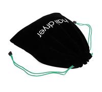 ARTSEWPLY 1Pc Durable Hair Dryer Drawstring Bag Black Storage Pouch for Hair Dryer Travel Versatile Use for Organizing Items Easy Pull Closure Made of Quality