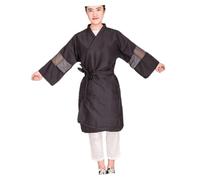 ARTSEWPLY 1pc Hair Cutting Barber Cape Cloak Kimono Style Barber Cape Mesh Customer Haircut Gown Barber Shop Hairdresser Shawl Kimono Style Hairdressing Wrap Black