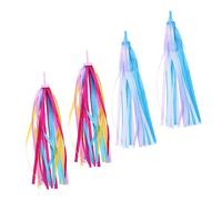 ARTSEWPLY 2 Pairs Colorful Bike Streamers for Easy to Install Handlebar Ribbons Durable Cloth Tassels Fun Bicycle Accessories for Birthdays Holidays Random Colors Random Color