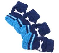 ARTSEWPLY 2 Pairs Washable Cotton Pet Socks for Small Dogs S Slip Wear Resistant Paw Protectors Winter Paw Covers for Poodles Indoor Outdoor Use to Prevent Licking and Cold Damage