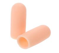 ARTSEWPLY 2 PC Silicone Gel Finger Protectors Breathable Finger Sleeves for Blisters Calluses Cracked Skin 1.3cm x 4cm for Gardening Cooking and Mobile Gaming