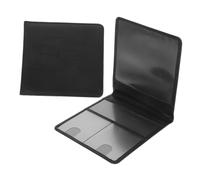 ARTSEWPLY 2 Pcs PU Leather Car Registration Holder Multi-functional Insurance Document Organizer with Compact Design Card Sleeve for Business Cards and Ids Black Car Document Protector