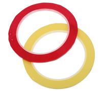 ARTSEWPLY 2 Rolls Violin Cello Fingerboard Sticker Tape Red Yellow Fretboard Guide for Beginners Reliable Adhesion Instrument Safe Precise Position Markers for String Instruments Practice