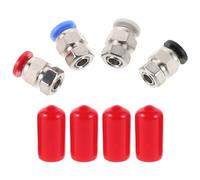 ARTSEWPLY 2 Sets PTFE Feed Tube Connectors Pc4-m6 Pneumatic Fitting for 3D Printer Filament Dryer, 4x2.5mm Straight Feed Tube Adapter Compatible with Extruder and Filament Drying Systems