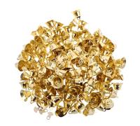 ARTSEWPLY 200pcs Metal Jingle Bells for Crafts Small Holiday Wreath Bells with Clear Jingle Sound for Christmas Decorations DIY Art Projects Dog Collars Wind Chimes and Wedding Ornaments