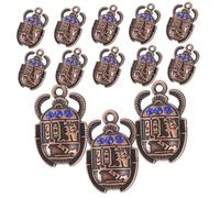 ARTSEWPLY 20pcs Antique Beetle Charms for DIY Jewelry Making Egyptian Inspired Earring Pendants Key Chain Accessories Durable Craft Supplies for Necklaces and Bracelets