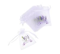 ARTSEWPLY 20pcs Mesh Drawstring Sachet Bags Elegant White Gauze Pouches for Lavender Multi Use Party Favor Bags Delicate Breathable Storage for Gifts and Fragrance Easy Open Close Design