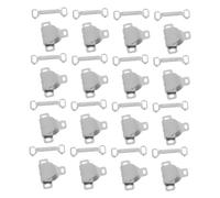 ARTSEWPLY 20pcs Sewing Hooks and Eyes Closure Easy to Sew Metal Fastenings for Bras Trousers Skirts Dresses Quick Installation Clothing Fixing Tools for Tailoring and Repairs