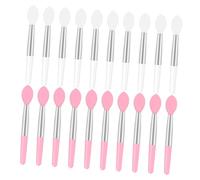 ARTSEWPLY 20pcs Silicone Lip Brush for Smooth Lip Makeup Portable Mini Lipstick Applicators with Soft Heads Reusable Professional Makeup Tools in White and Pink for Travel and Daily Use
