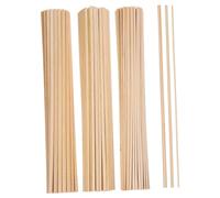 ARTSEWPLY 215 Pcs Wooden Craft Sticks Round Wood Dowels Birch Wood Strips Multiple Diameters Unfinished DIY Model Building and Handcrafting Supplies