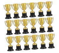 ARTSEWPLY 24 Pcs Small Gold Plastic Trophy Cups for Adults and Soccer and Football Prizes for Sports Competitions Game Night Rewards Party Favors Motivational Awards for Winners