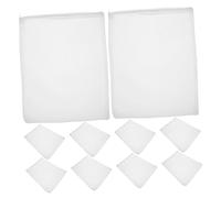 ARTSEWPLY 24pcs Aquarium Media Bags with Zipper Fine Polyester Mesh Filter Bags for Fish Tank Compatible with Various Filter Media High Efficiency Filtration and Reusable for Enhanced Water