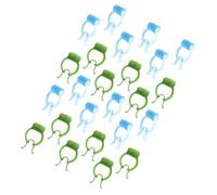 ARTSEWPLY 24pcs Nose Stop Clips for Lung Breathing Training Ergonomic Portable Nose Stoppers in Blue and Green Convenient to Reduce Nasal Mucus and Respiratory Practice