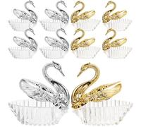 ARTSEWPLY 24pcs Wedding Candy Boxes Set, Silver Gold Candy Storage Containers, European Style Sweet Holders for Wedding Party Decorations and Festival Packing Random Color