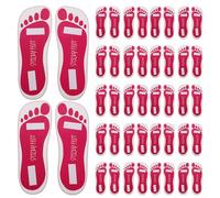 ARTSEWPLY 25 Pairs Mobile Tanning Pads Self Tan Protector Self-tanning Foot Pads Tanning Sticker Salon Foot Protectors Rosy