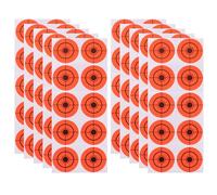 ARTSEWPLY 250pcs Fluorescent Orange Precision Target Stickers 4cm Center Circles Self-adhesive Paper Targets for Shooting Practice and Training Accessories