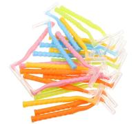 ARTSEWPLY 25pcs Orthodontic Interdental Brushes Soft Silicone Toothpick Cleaner for Narrow Teeth Gaps and Braces Gentle Plaque Remover for Sensitive Gums Multi-Color for Home Travel Hotel