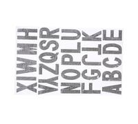 ARTSEWPLY 26Pcs Black Glitter Rhinestone Alphabet Letter Adhesive Stickers for DIY Art Craft Embellishment Clothes Shoes Bags Scrapbooks and