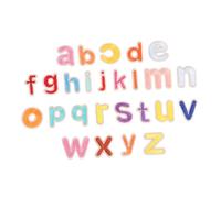 ARTSEWPLY 26pcs Colorful Embroidered Alphabet Patches Sew Applique Letters for Clothes Repair and Decoration DIY Crafts