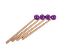 ARTSEWPLY 2pairs Sound Hammer Percussion Mallets Purple Mallet Sticks for Xylophone Marimba Drum Quiet Drumsticks Musical Instrument Accessories for School Performance