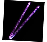 ARTSEWPLY 2pcs 5a Glow Drumsticks for Drum Set Luminous Red Blue Percussion Sticks with Bubble Design Stage Drum Accessories for Electronic