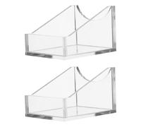 ARTSEWPLY 2pcs Acrylic Tilted Serum Bottle Organizer Stand for Reagent Storage Chemical Bottle Holder Rack with Stable Structure for School Science Labs and Medical Research
