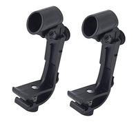 ARTSEWPLY 2pcs Adjustable Drum Microphone Clips Black Shockproof Instrument Mic Holder Compatible with Standard Microphones for Bass Drum and Percussion Stands