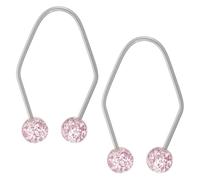 ARTSEWPLY 2Pcs Adjustable Stainless Steel Dimples Maker for Face Cheeks Portable Facial Sculpting Tool with Artificial Pearl Lightweight Dimple Trainer for Men Women Teens Easy to Use Beauty