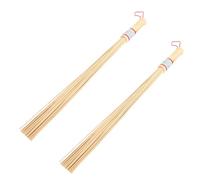 ARTSEWPLY 2pcs Bamboo Back Beater Shiatsu Massager Stick for Pain Relief Stress Massage