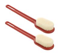ARTSEWPLY 2Pcs Bathing Massage Brush Long Handle Nylon Tender Cleaning Brush for Skin Back Exfoliation Gentle Shower Scrubber for Bathing Experience