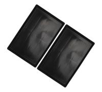 ARTSEWPLY 2pcs Black Plastic Cage Tray for Rabbit and Small Animals Large Capacity Reusable Tray for Pet Cages Easy to Wash Plastic Base Pan for Animal Poop Collection