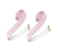 ARTSEWPLY 2pcs Braille Tape Measure for Vision Impaired Portable Material Tactile Measuring Tool Accurate and Lightweight for Sewing Geometry Learning