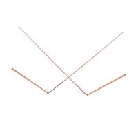 ARTSEWPLY 2Pcs Copper Dowsing Rods Divining Instruments for Water Locating and Lost Item Searching Easy to Use Home Divining Tool with Material Suitable for Beginners and Paranormal