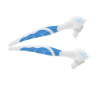 ARTSEWPLY 2pcs Double-sided Turtle Shell Cleaning Brush Plastic Handle Mud Remover Scrubber for Turtle Tanks and Shells Ergonomic Grip for Easy Debris Removal and Multi-purpose Use