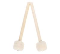 ARTSEWPLY 2pcs Drum Mallet Sticks with Wool Felt Head and Wood Handle Firm and Stable Drumsticks for Strong Striking Feeling Percussion Accessory for Drum