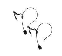 ARTSEWPLY 2PCS Earhook Wired Headset Microphones with Arm for Voice Amplifiers and Loudspeakers Noise-reducing Head-mounted Mics for Clear Audio Professional Replacement for Stage and