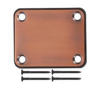 ARTSEWPLY 2pcs Electric Guitar Neck Plate with Screws Neck Joint Connecting Board for Bass and Electric Guitar Replacement Easy Installation Lightweight and High-grade Material