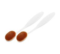 ARTSEWPLY 2pcs Flat Top Foundation Brush Liquid Powder Makeup Brush Blending Stippling Makeup Tools