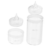 ARTSEWPLY 2pcs Glass Weighing Bottles with Lid High Grade Laboratory Weighing Jars for Precise Sample Measurement Safe and Versatile Equipment for Lab Experiments